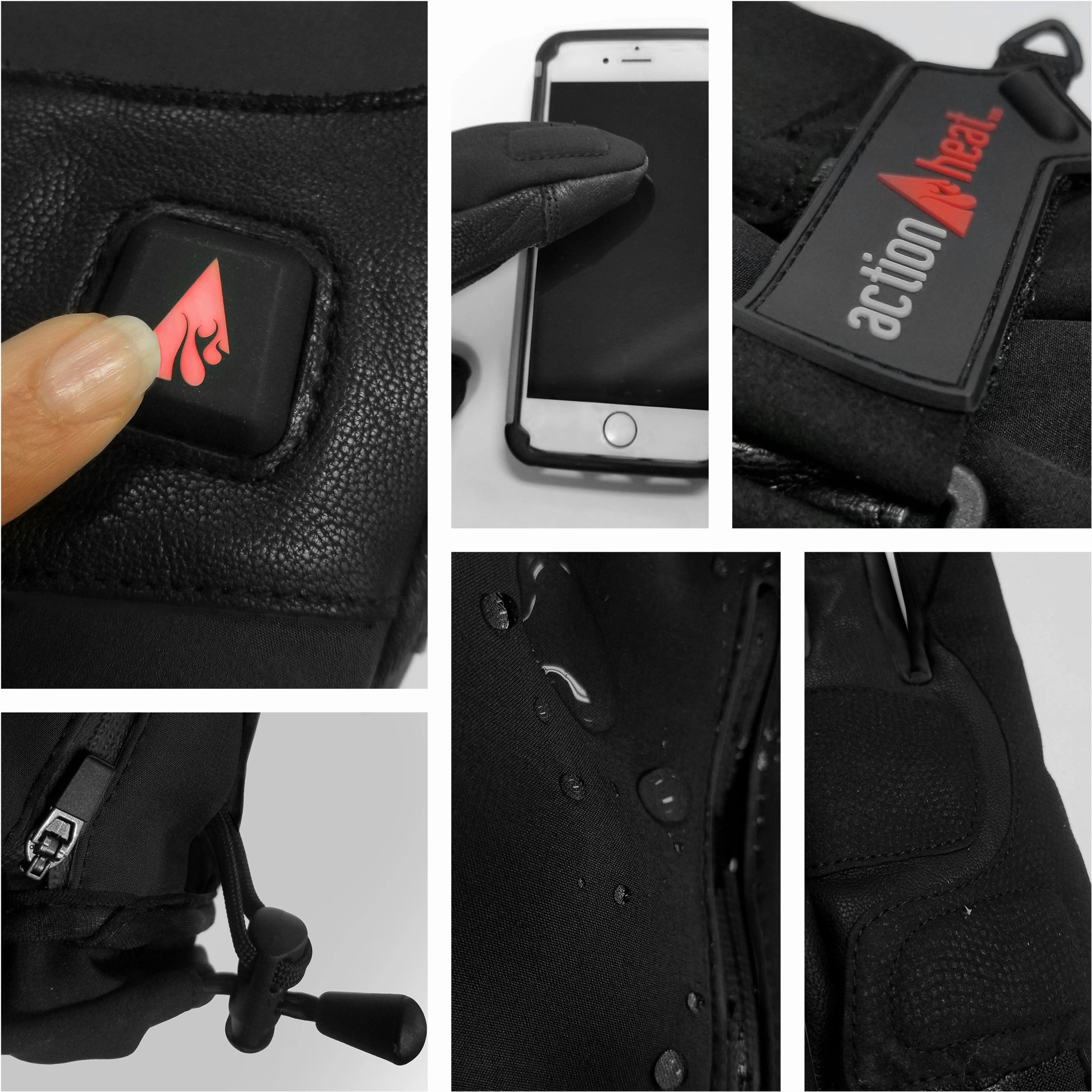 ActionHeat 5V Heated Premium Gloves for Men - Black - 2XL