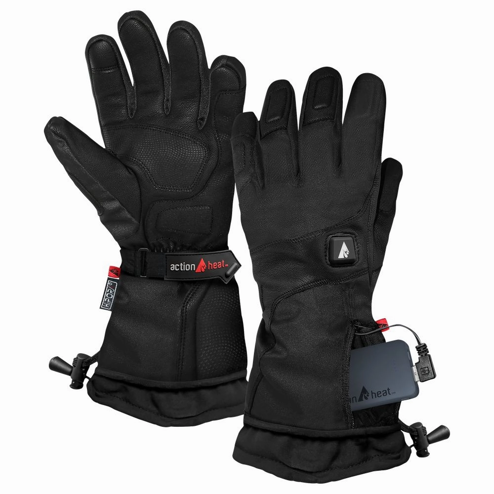ActionHeat 5V Heated Premium Gloves for Men - Black - 2XL
