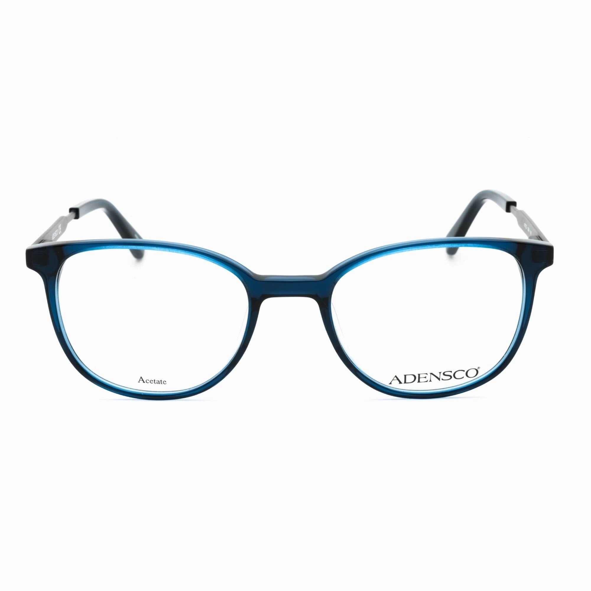 Adensco Men's Eyeglasses - Crystal Blue Plastic Cat Eye Shape Frame | AD 122 0QM4 00