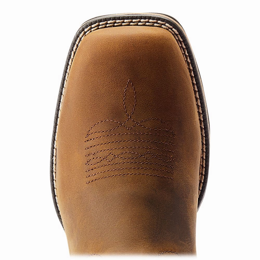 ARIAT 10042593 Anthem Deer Waterproof Western Boots for Ladies - Distressed Brown - 7M