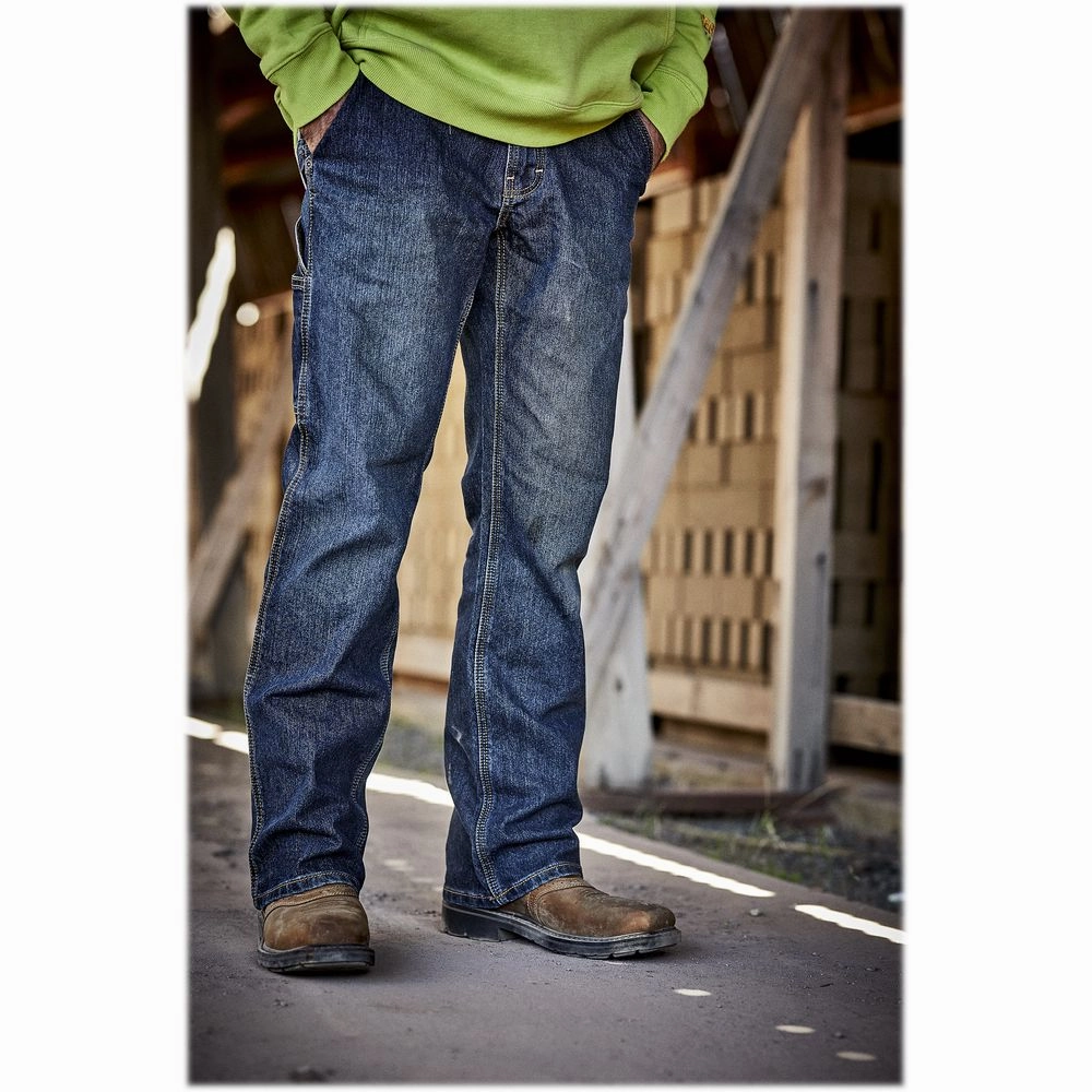 Ariat 16916 Workhog Pull-On Western Boots for Men - Aged Bark/Army Green - 11W
