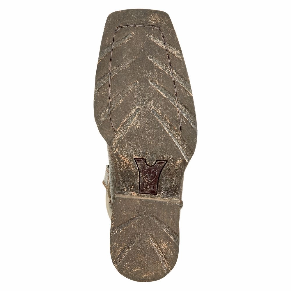 Ariat Rambler Pull-On Western Boots for Men - Earth/Brown Bomber - 11 W