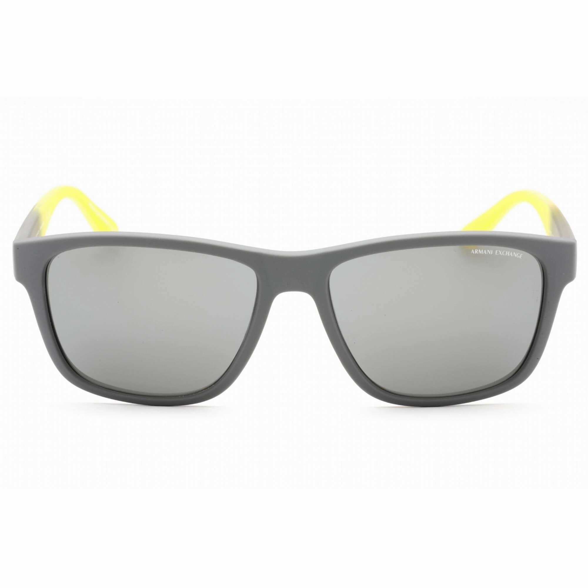 Armani Exchange Men's Sunglasses - Matte Grey Square Plastic Frame | 0AX4135S 81806G