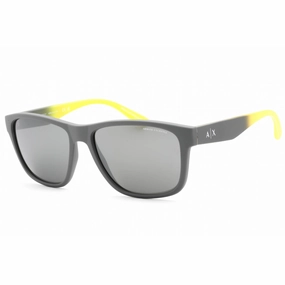Armani Exchange Men's Sunglasses - Matte Grey Square Plastic Frame | 0AX4135S 81806G