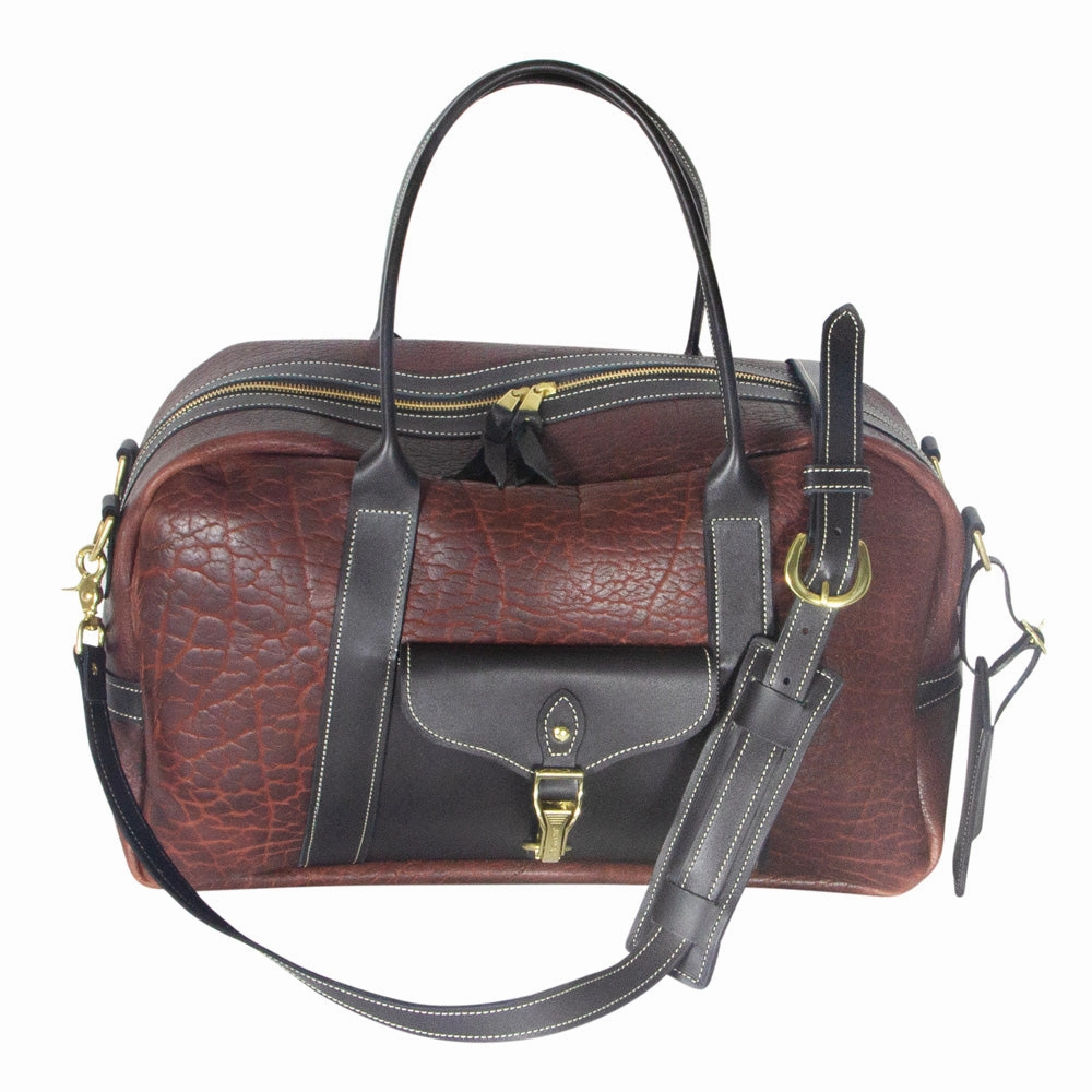 Billy Sunday Burgundy Bison Overnight Bag