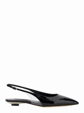 Black Mini Blade Slingback Tiffany Ballerina