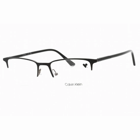 Calvin Klein Men's Eyeglasses - Matte Black Half Rim Rectangular Frame | CK22118 002