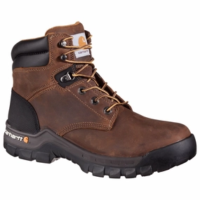 Carhartt CMF6066-09.5M 6'' Rugged Flex Work Boots for Men - Brown - 9.5M