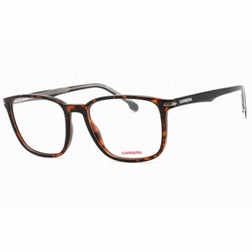 Carrera Men's Eyeglasses - Havana Square Frame Clear Demo Lens | CARRERA 292 0086 00