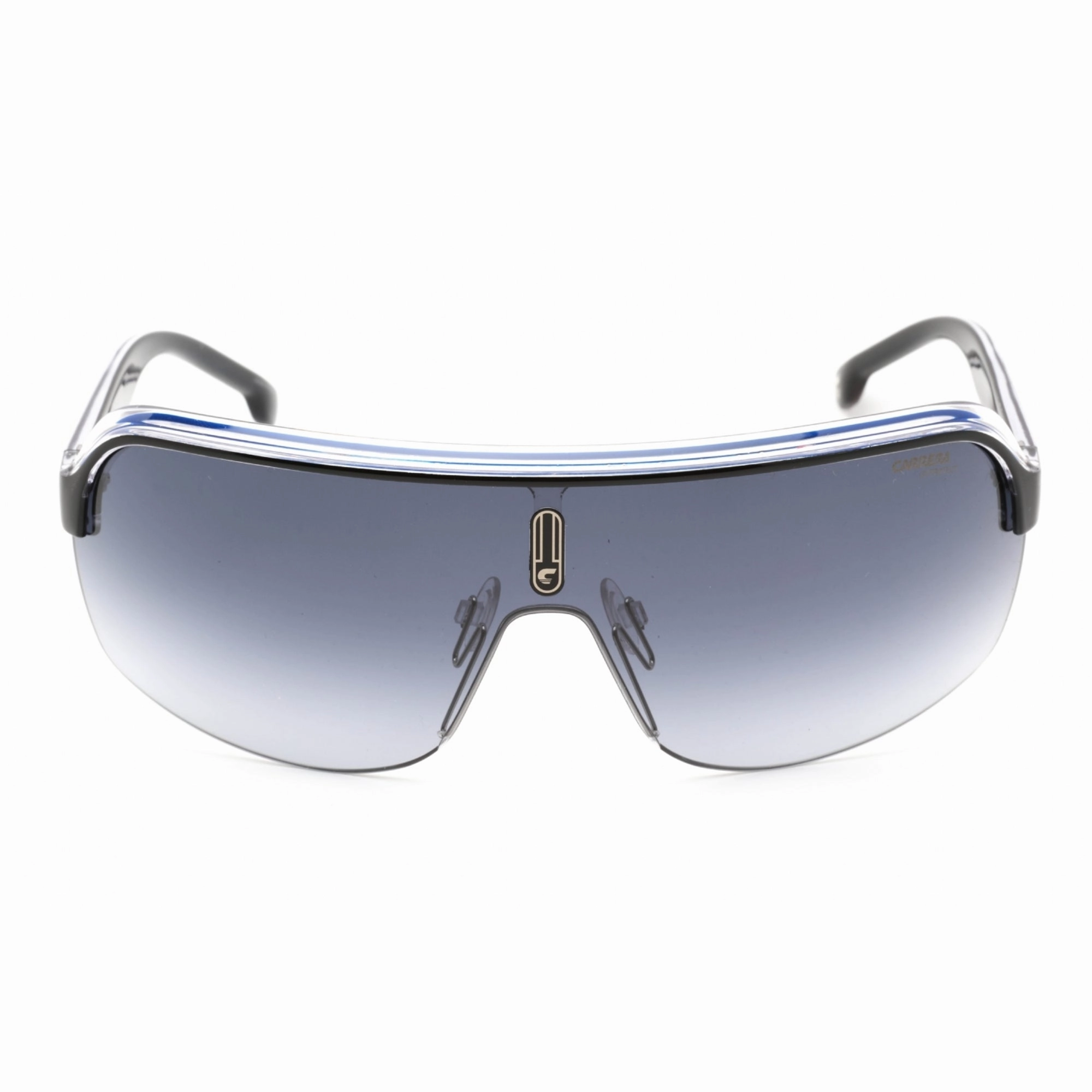 Carrera Men's Sunglasses - Black Crystal Shield Half Rim Frame | TOPCAR 1/N 0T5C 9O
