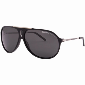 Carrera Men's Sunglasses - Black Palladium Full Rim Aviator Frame Grey Lens | HOT 0CSA