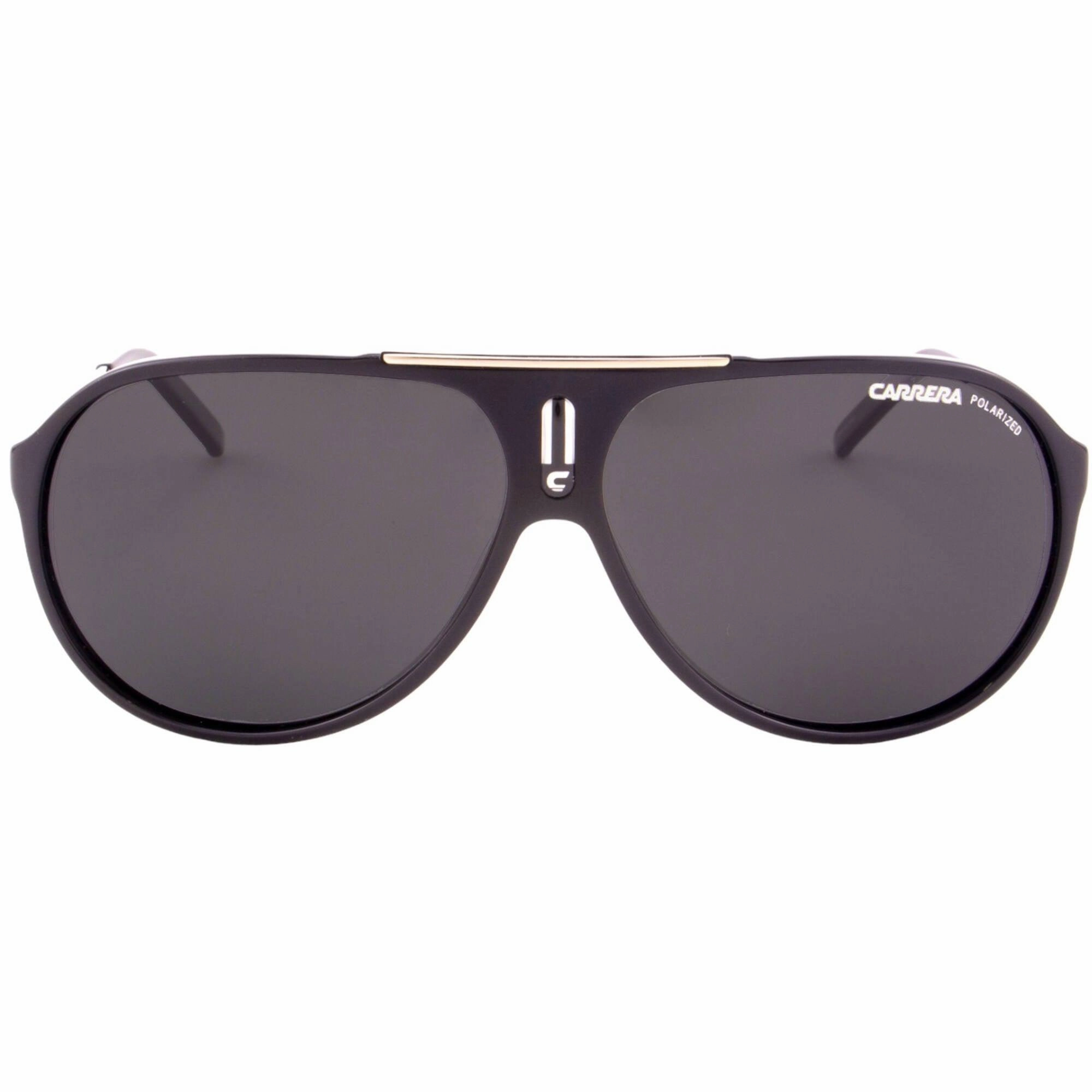 Carrera Men's Sunglasses - Black Palladium Full Rim Aviator Frame Grey Lens | HOT 0CSA