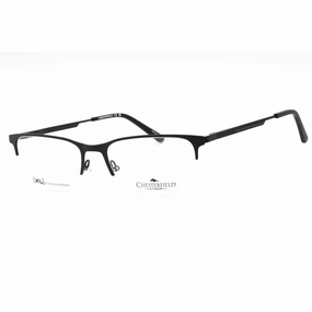 Chesterfield Men's Eyeglasses - Matte Black Metal Rectangular Frame | CH 108XL 0003 00