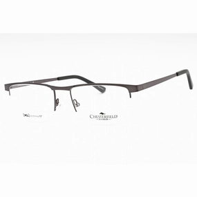 Chesterfield Men's Eyeglasses - Matte Grey Metal Rectangular Frame | CH 113XL 0FRE 00