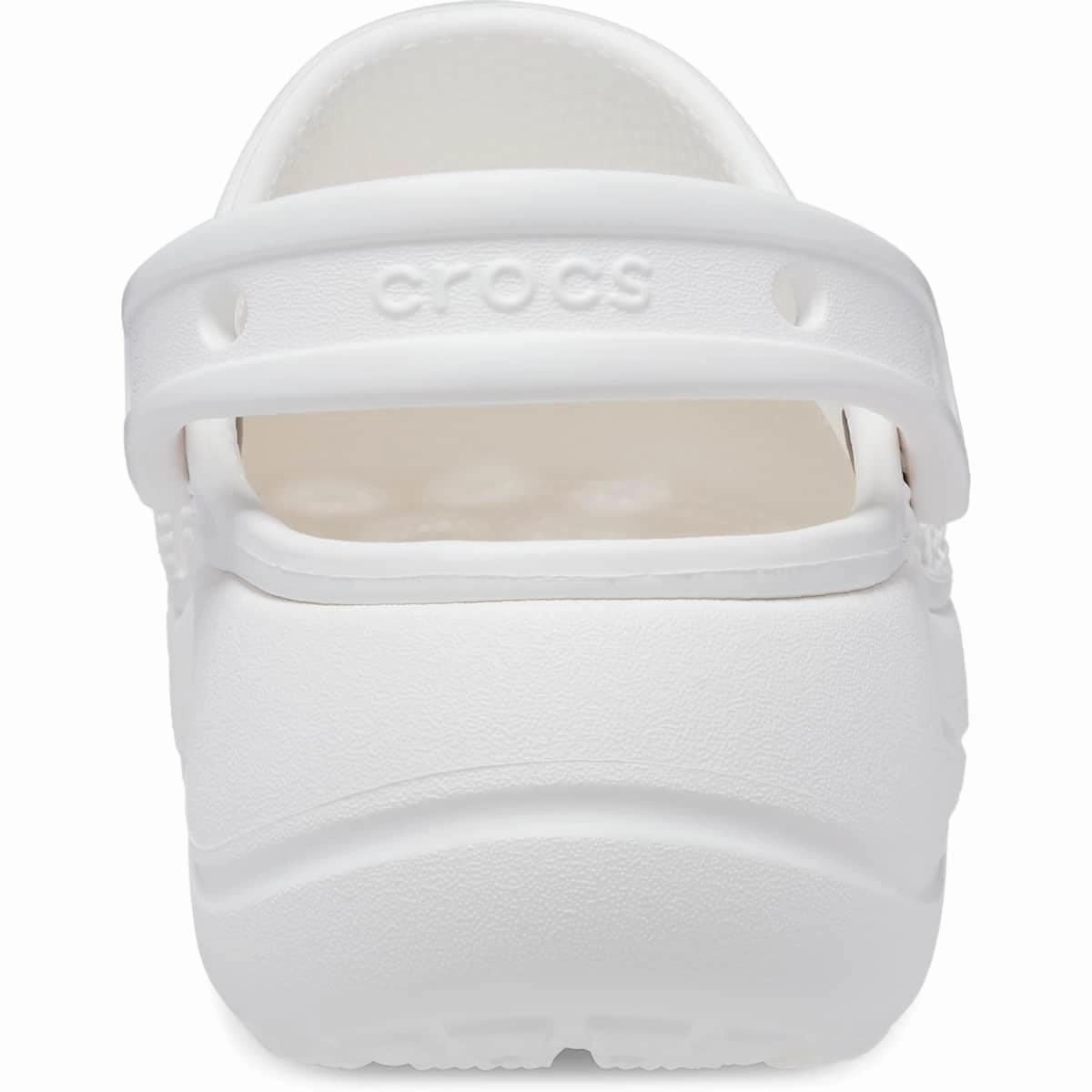 Crocs 208186-100 Baya Platform Clogs White Women's Casual Shoes