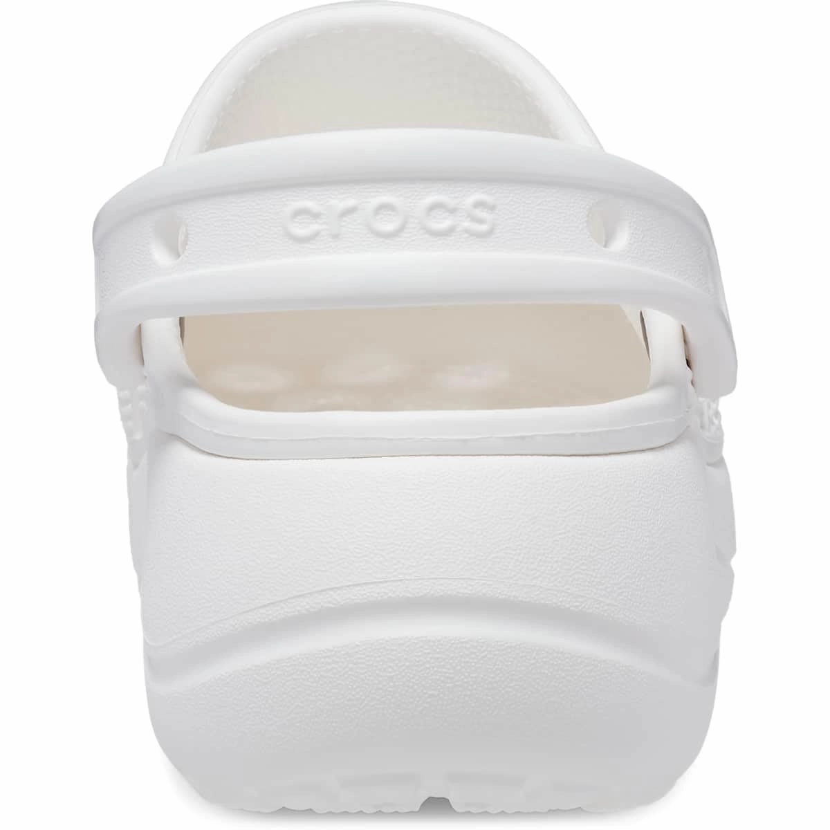 Crocs 208186-100 Baya Platform Clogs White Women's Casual Shoes