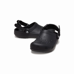 Crocs at Work 209952 Classic Slip Resistant Work Clog Adjustable Backstrap Waterproof Black 8 Women/6 Men