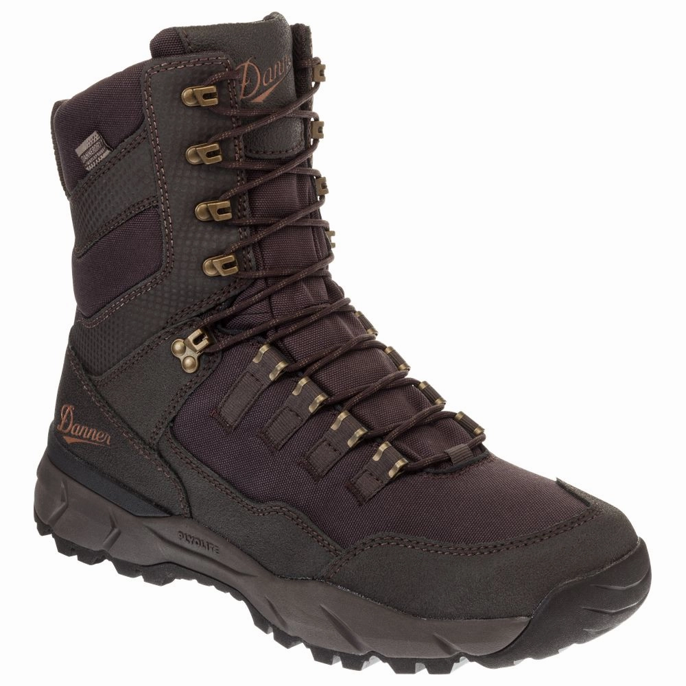 Danner 41550 Vital Waterproof Hunting Boots for Men - Brown - 10.5M