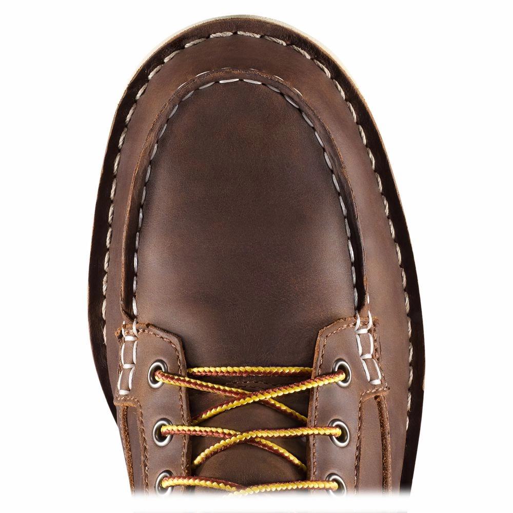 Danner Bull Run Moc Toe Wedge Work Boots for Men - Brown - 11M