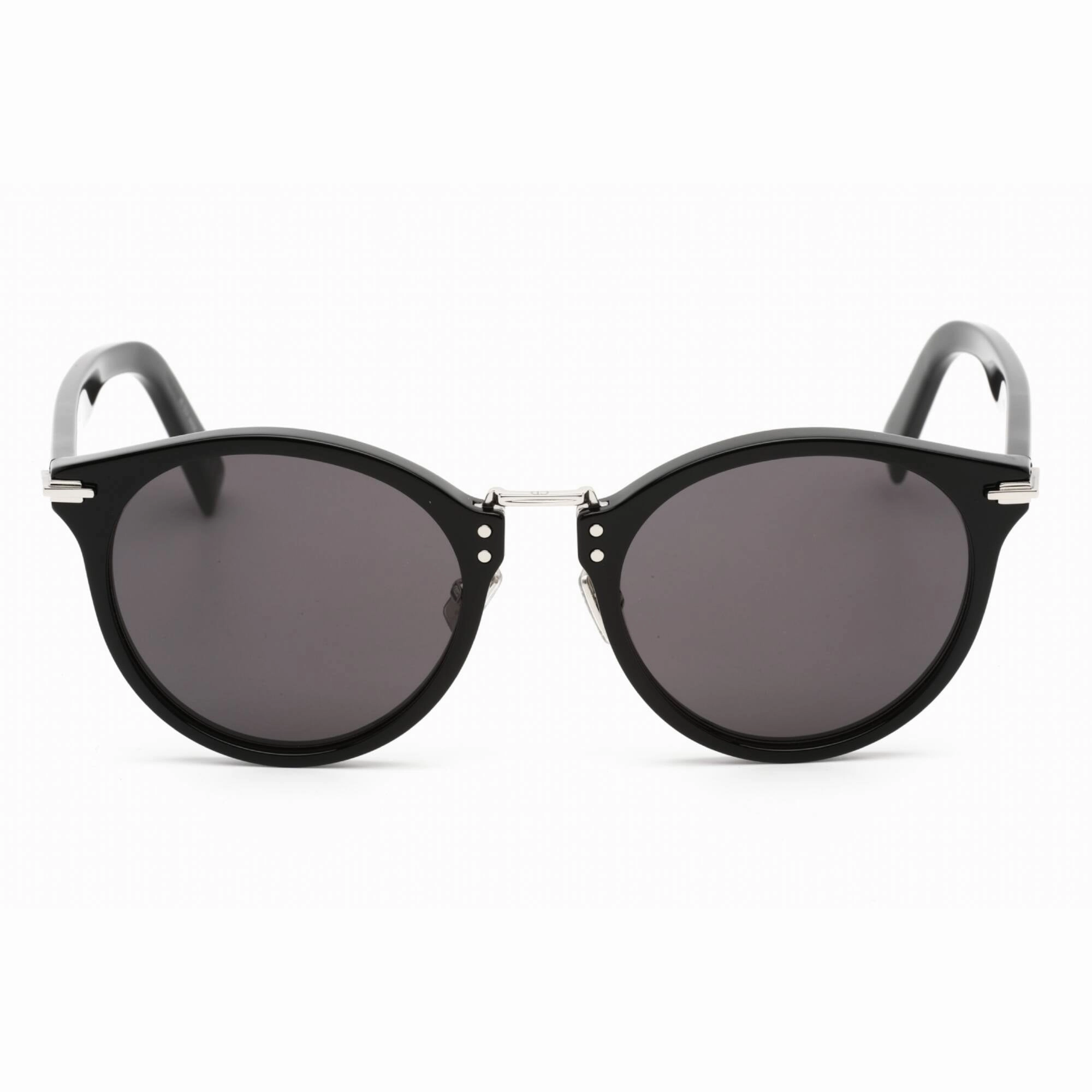 Dior Men's Sunglasses - Shiny Black Plastic Round Full Rim | DIORBLACKSUIT R4U 01A
