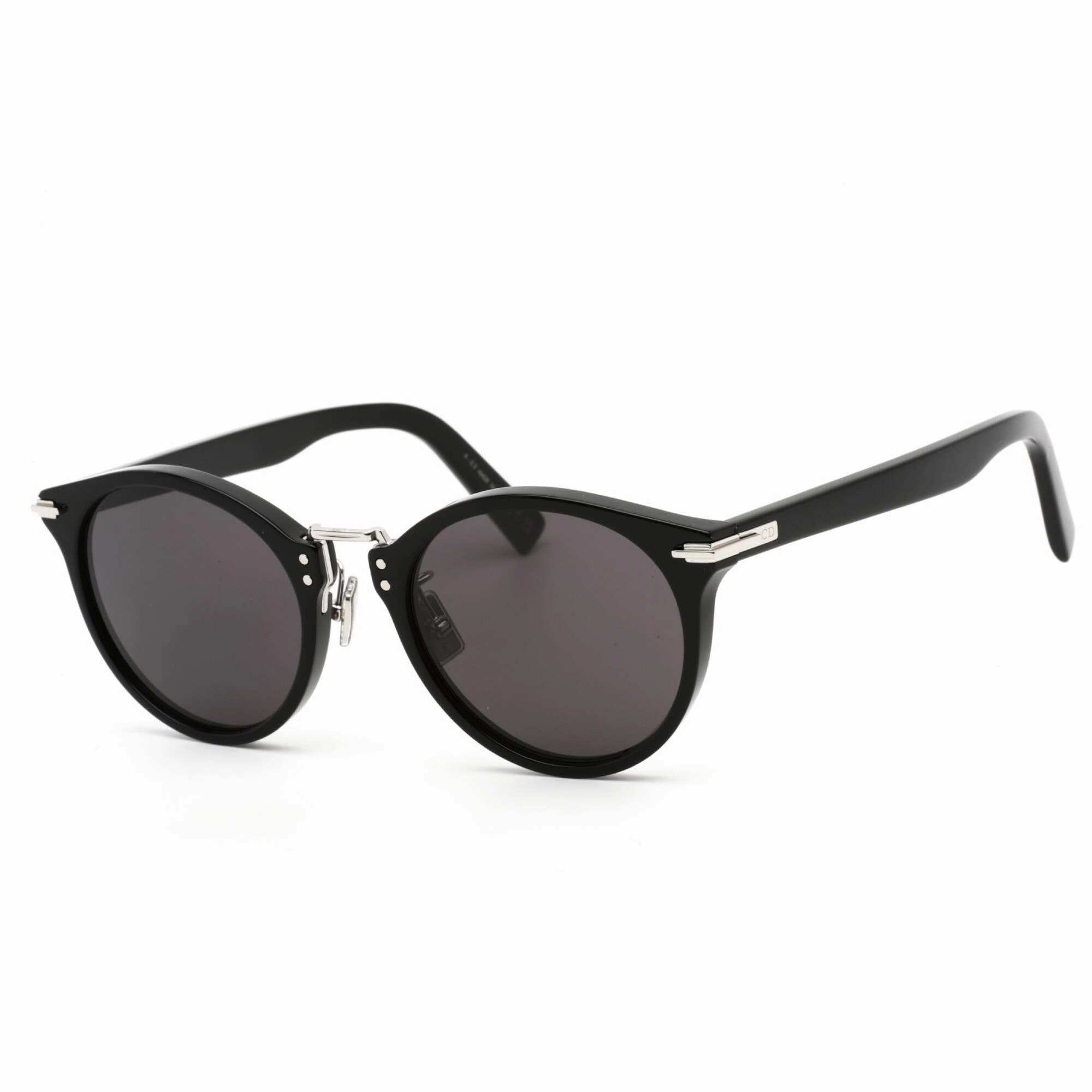 Dior Men's Sunglasses - Shiny Black Plastic Round Full Rim | DIORBLACKSUIT R4U 01A
