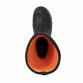 Dryshod MDC-MH Mudcat Light Waterproof Rubber Boots for Men - Size 8 - Black & Orange