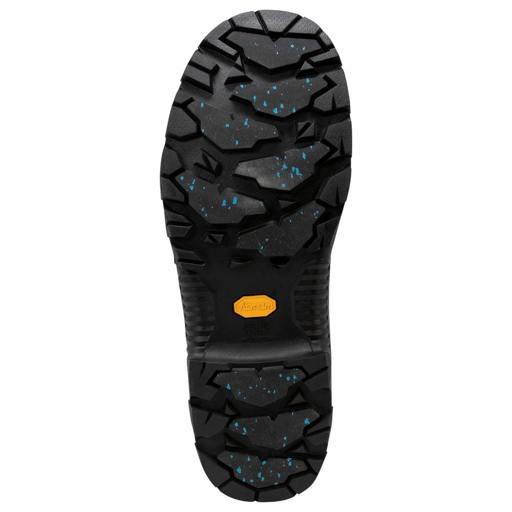 Dryshod Steadyeti Arctic Grip Rubber Boots for Men - Black/Gray - 9M