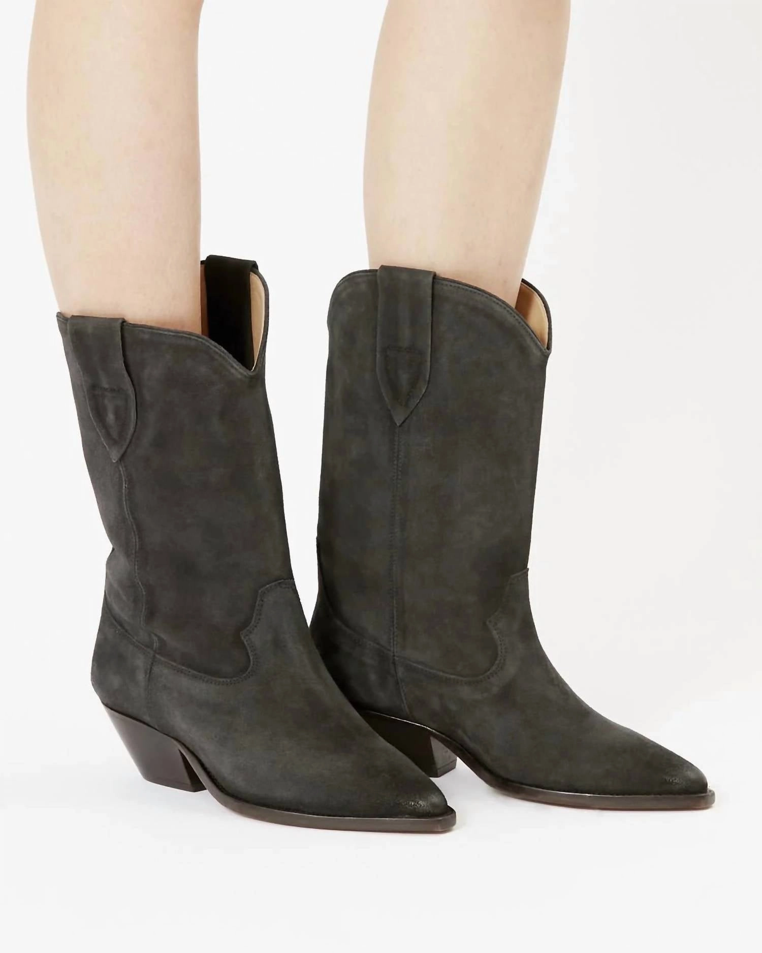 Duerto Cowboy Boots In Faded Black
