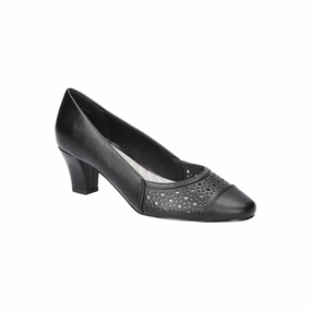 Easy Street Womens Neva Stiletto Heel Pumps - BLACK 9 1/2 MEDIUM