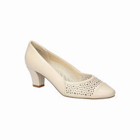 Easy Street Womens Neva Stiletto Heel Pumps - BONE 7 1/2 EXTRA WIDE