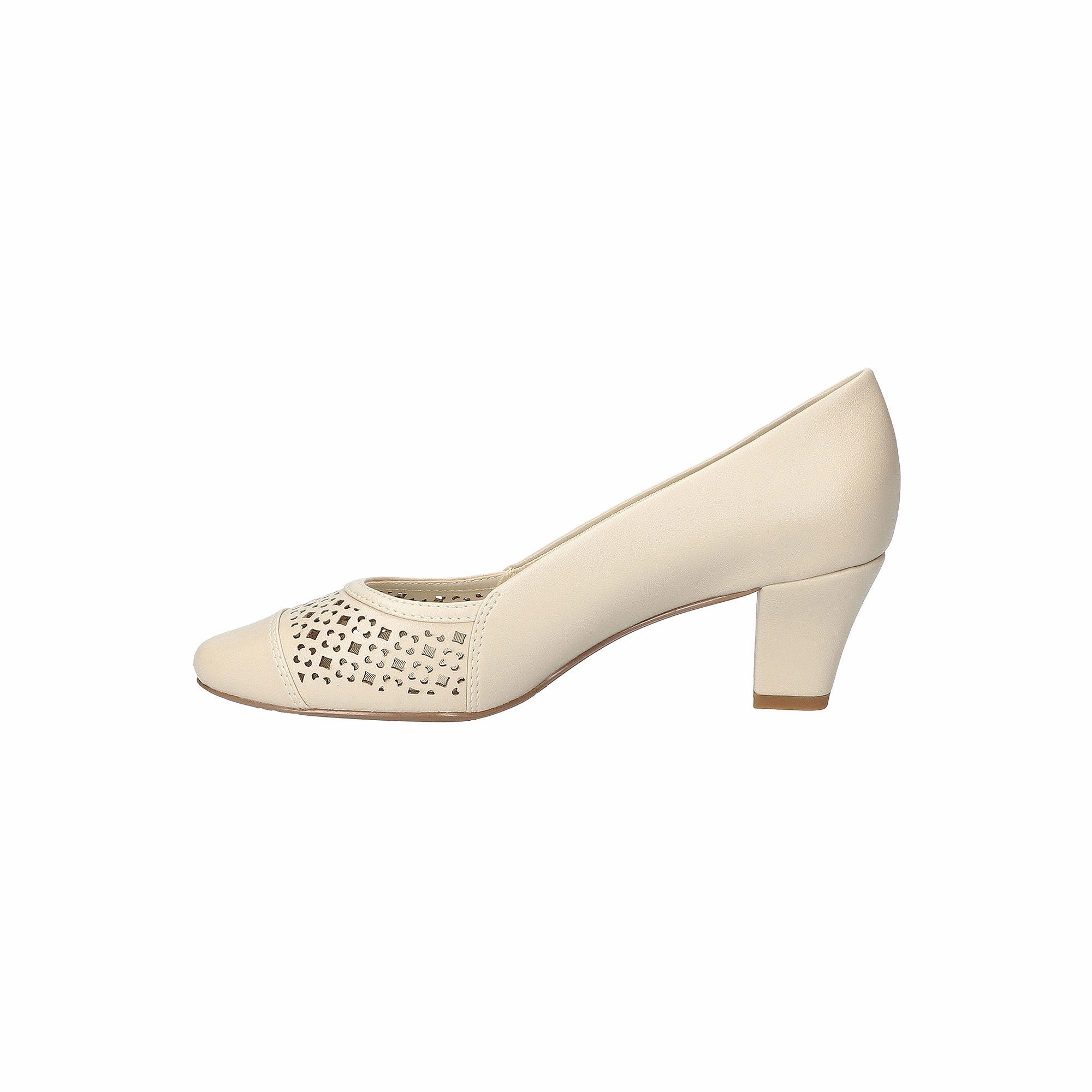 Easy Street Womens Neva Stiletto Heel Pumps - BONE 7 1/2 WIDE