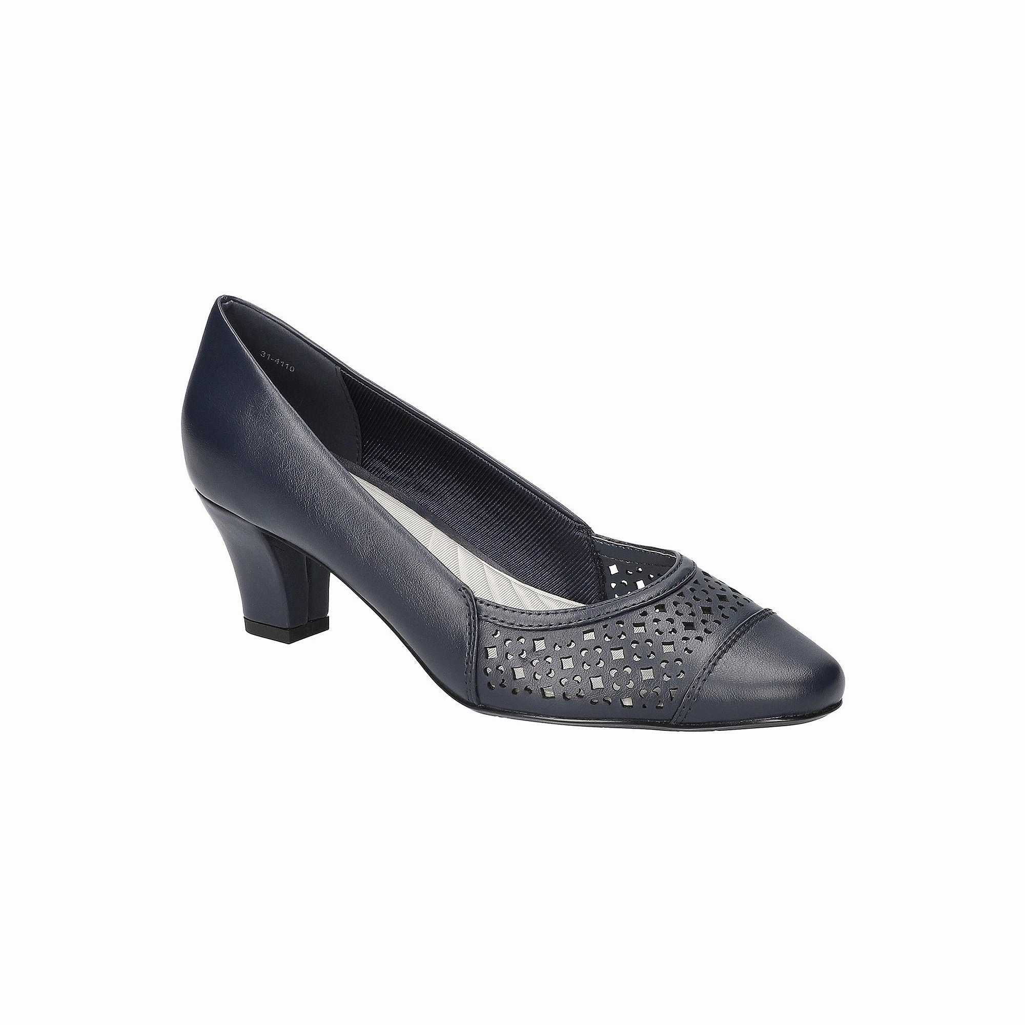 Easy Street Womens Neva Stiletto Heel Pumps - NAVY 8 WIDE