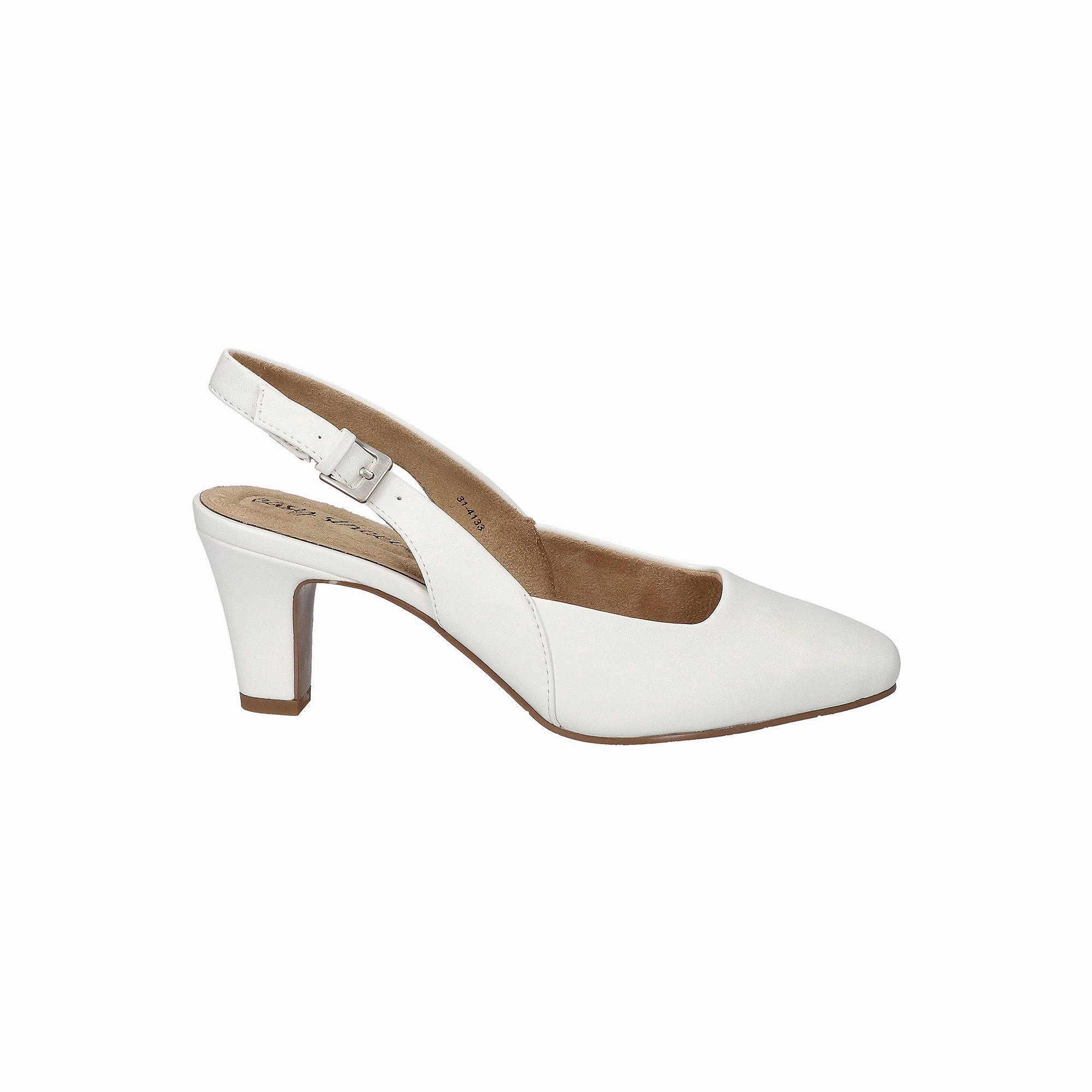 Easy Street Womens Ritsa Stiletto Heel Pumps - WHITE 11 EXTRA WIDE