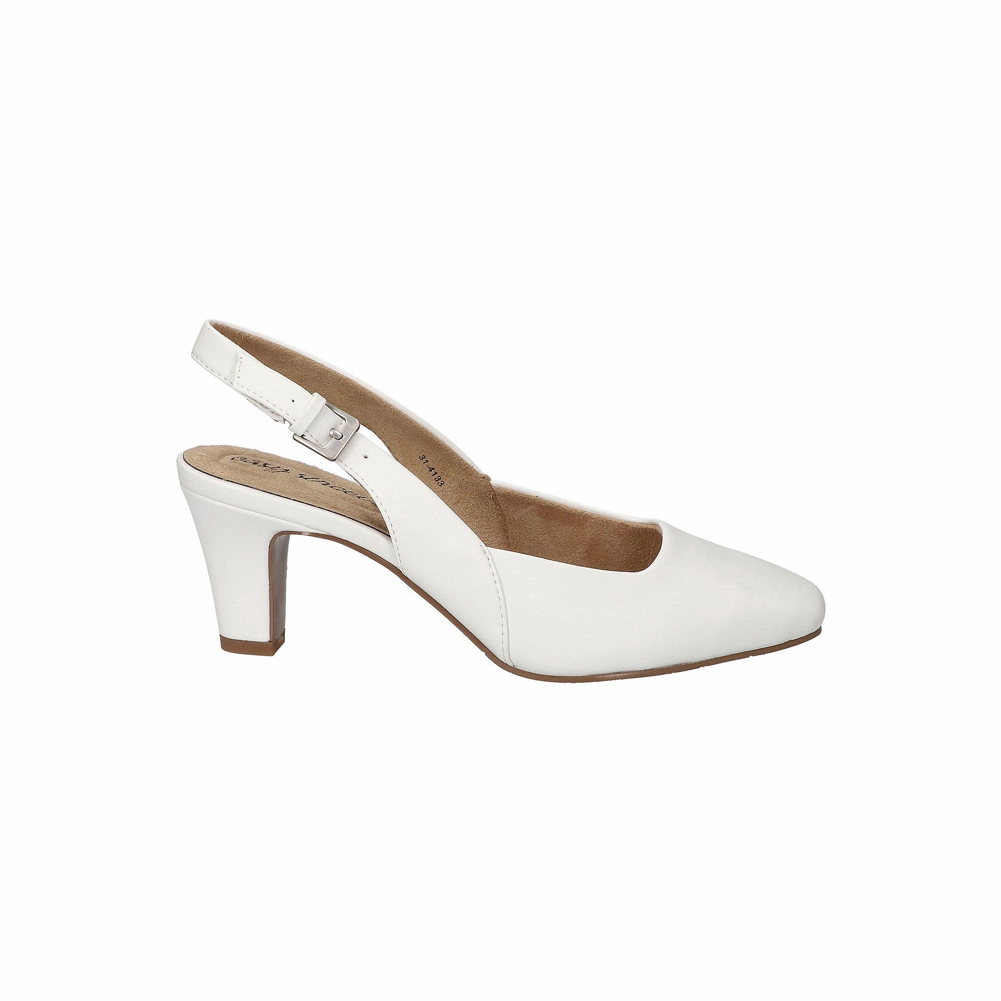 Easy Street Womens Ritsa Stiletto Heel Pumps - WHITE 6 1/2 MEDIUM
