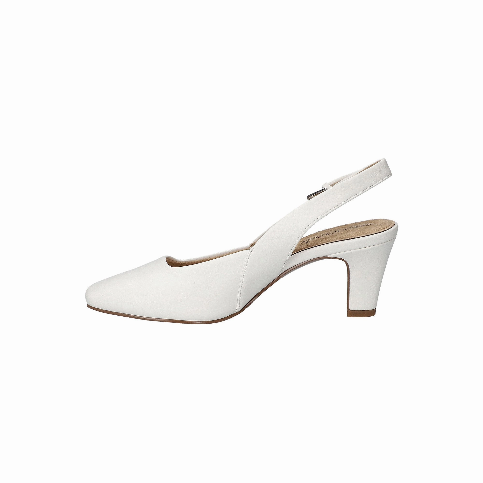 Easy Street Womens Ritsa Stiletto Heel Pumps - WHITE 6 1/2 MEDIUM