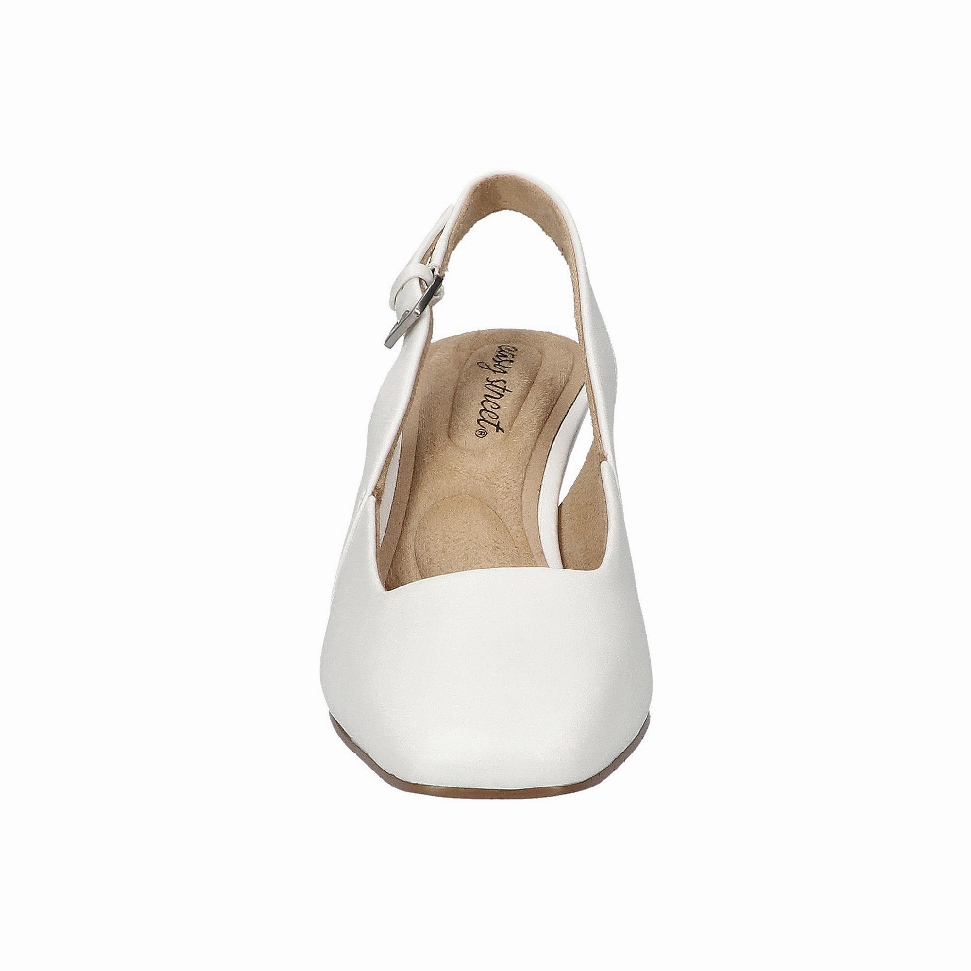 Easy Street Womens Ritsa Stiletto Heel Pumps - WHITE 6 1/2 MEDIUM