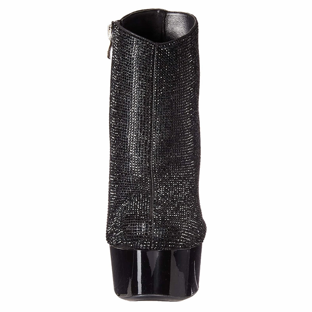 Ellie Shoes Andi 6" Stiletto Rhinestone Platform Bootie