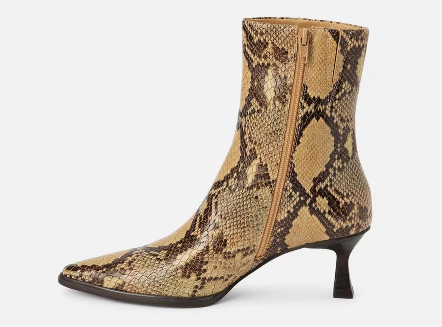 Gabbie Snake Boots In Tan Snake