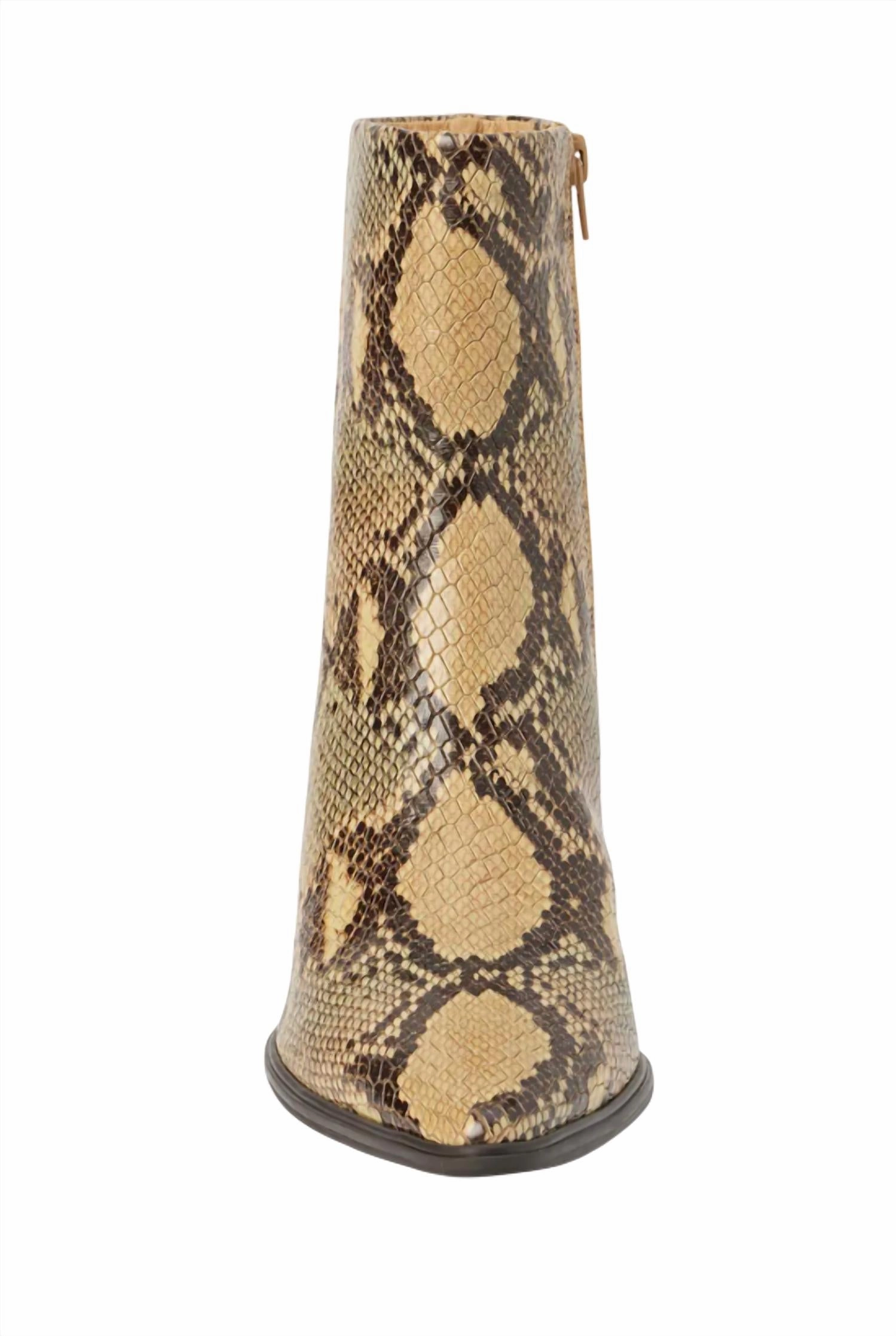 Gabbie Snake Boots In Tan Snake