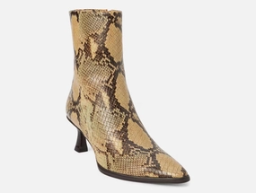 Gabbie Snake Boots In Tan Snake