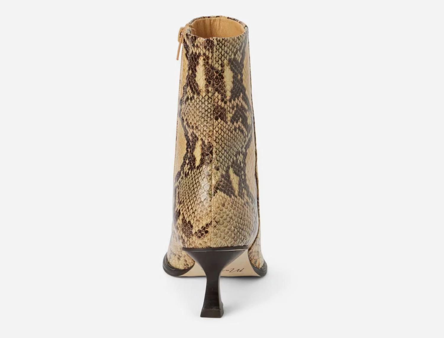 Gabbie Snake Boots In Tan Snake