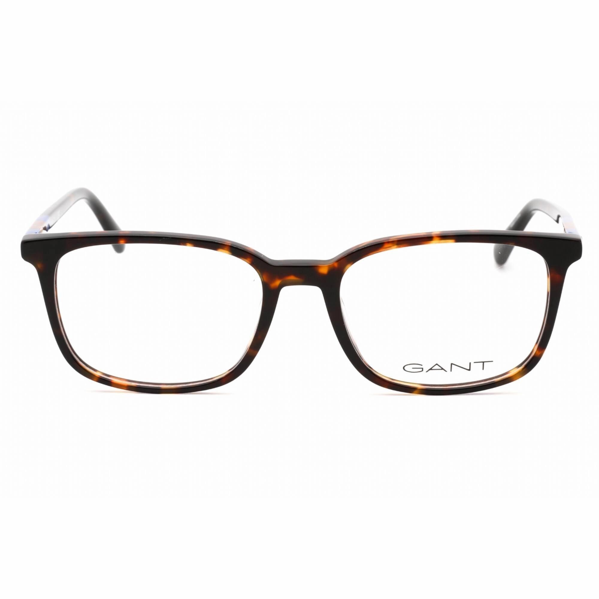 Gant Men's Eyeglasses - Dark Havana Plastic Full Rim Rectangular Frame | GA3264 052