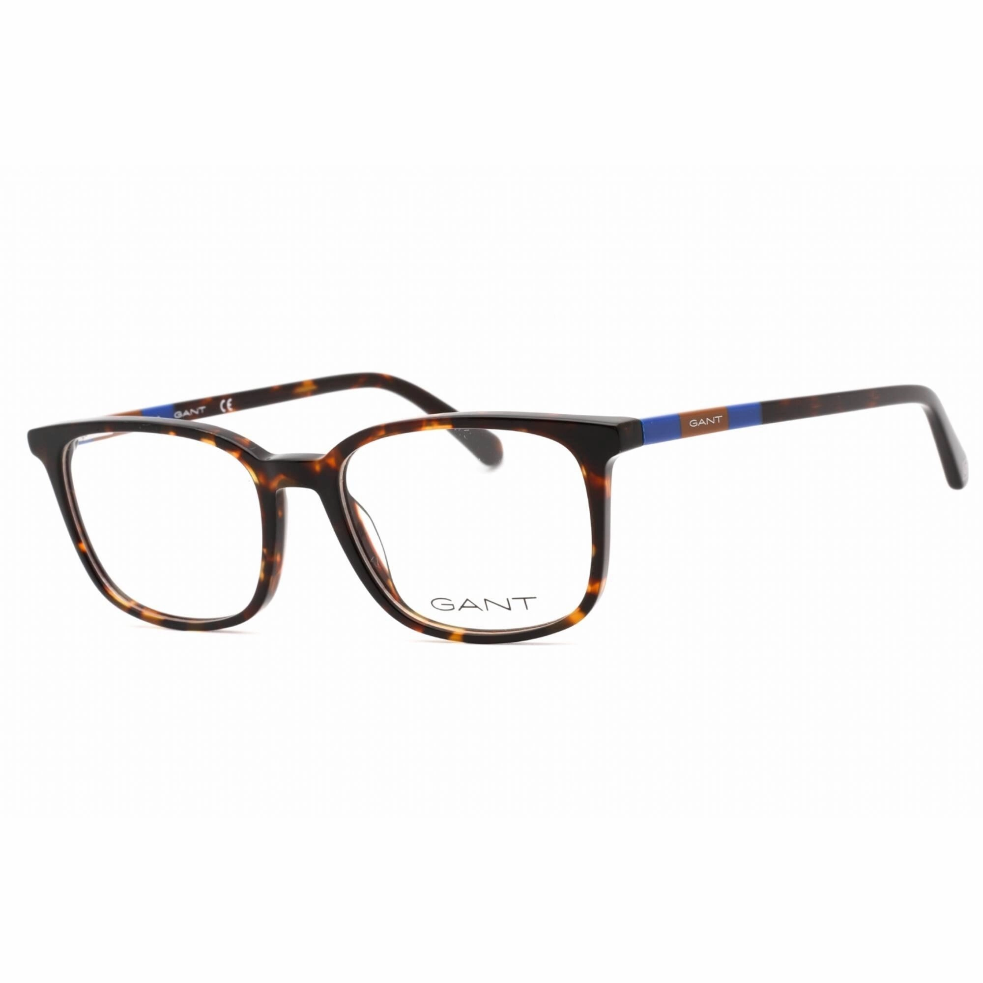 Gant Men's Eyeglasses - Dark Havana Plastic Full Rim Rectangular Frame | GA3264 052