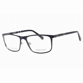 Gant Men's Eyeglasses - Matte Blue Full Rim Rectangular Frame, 58 mm | GA3280 091