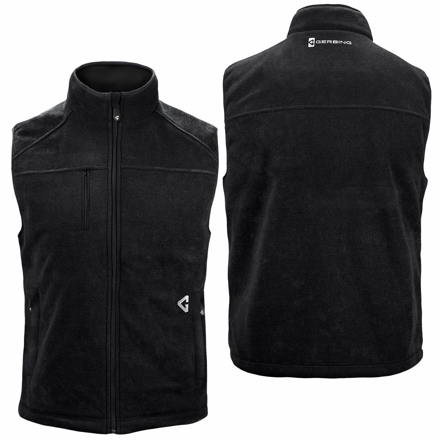 Gerbing GER-TFVST-7V-M 7V Thermite Fleece Heated Vest 2.0 for Men - Black - L