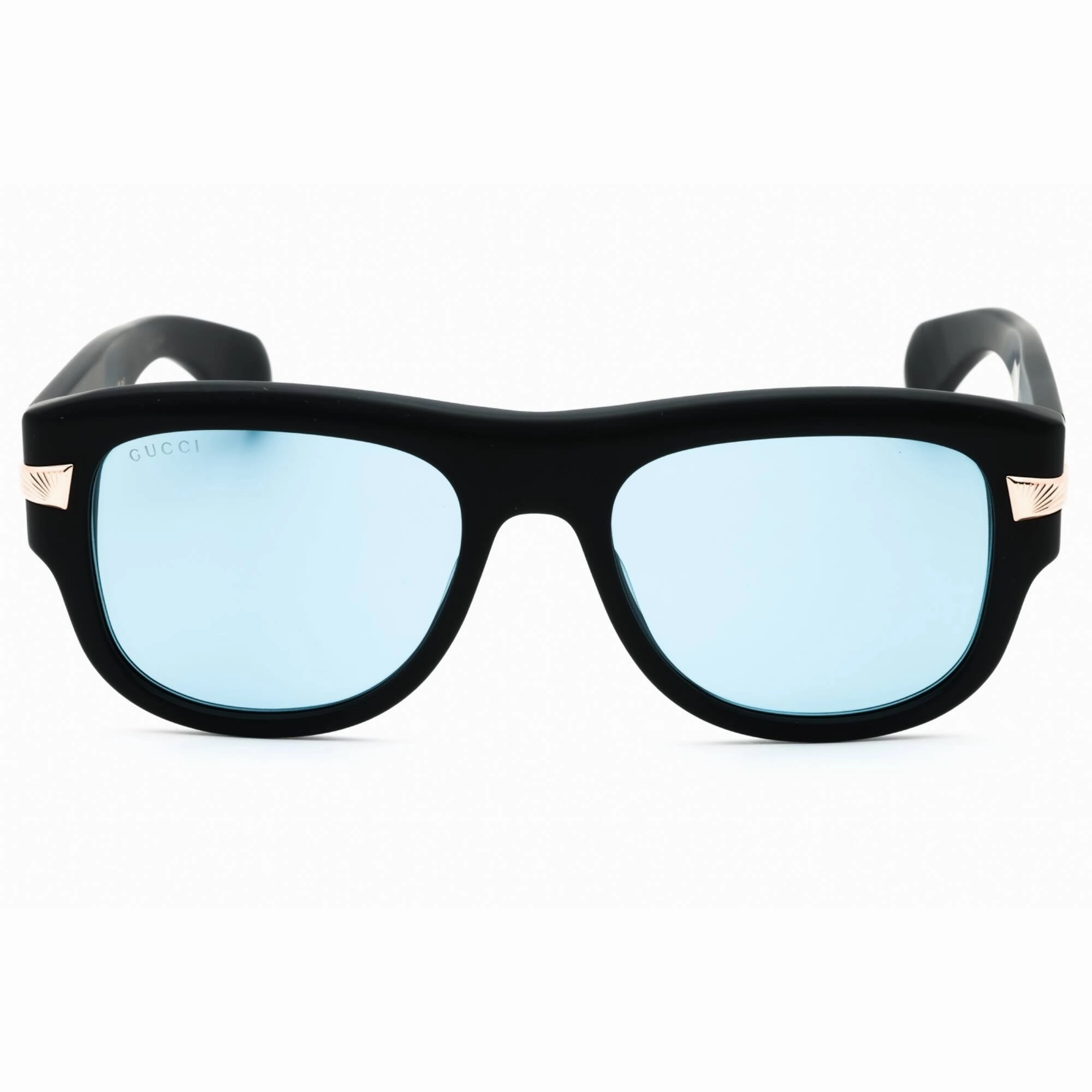 Gucci Men's Sunglasses - Black Acetate Square Full Rim Frame Blue Lens | GG1517S 002