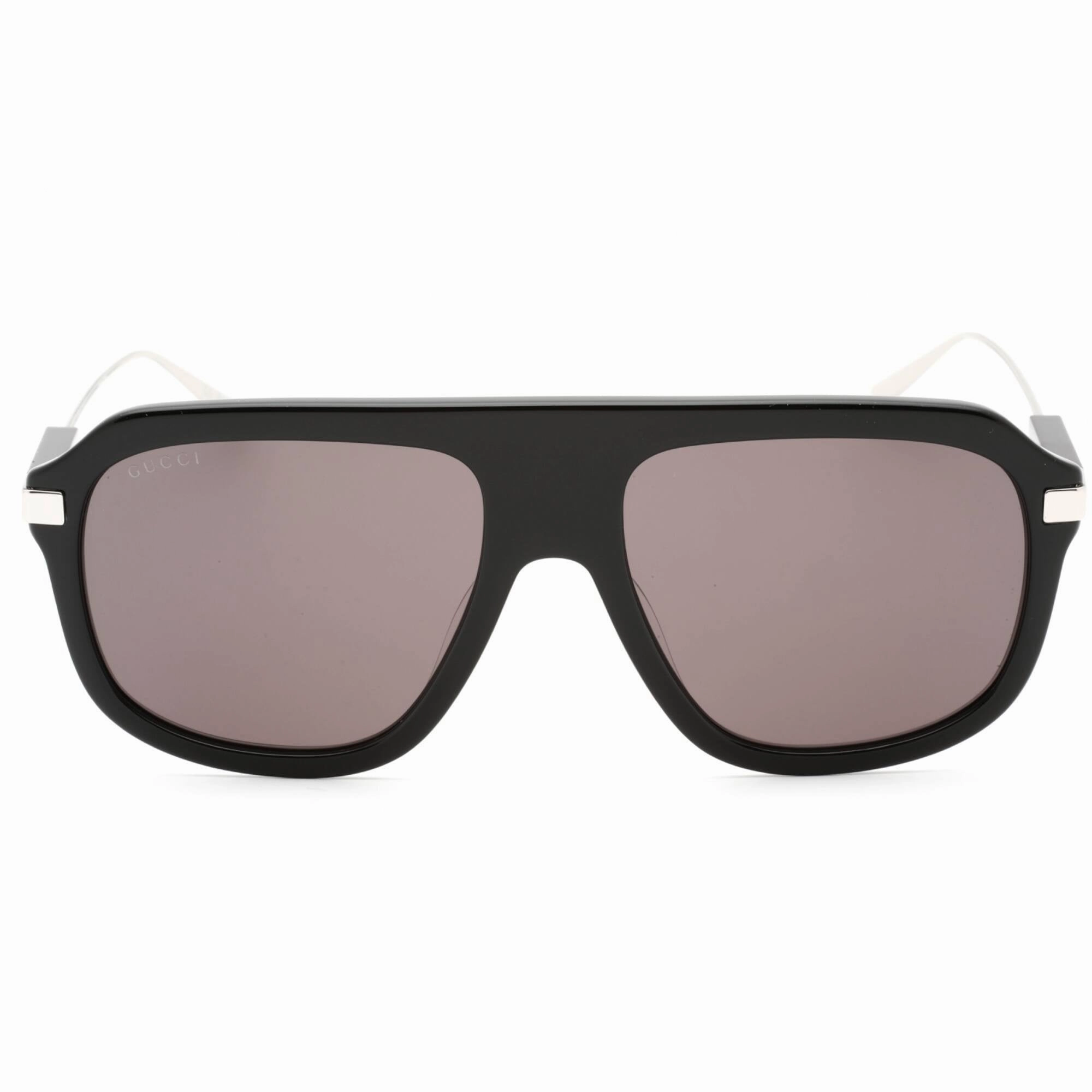 Gucci Men's Sunglasses - Black Full Rim Plastic Frame Grey Lens | GG1309S 005