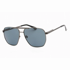 Guess Factory Men's Sunglasses - Shiny Gunmetal Full Rim Aviator Frame | GF0230 08A