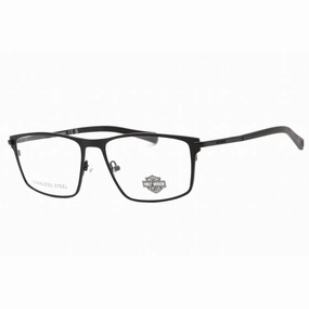 Harley Davidson Men's Eyeglasses - Matte Black Metal Rectangular Frame | HD0978 002