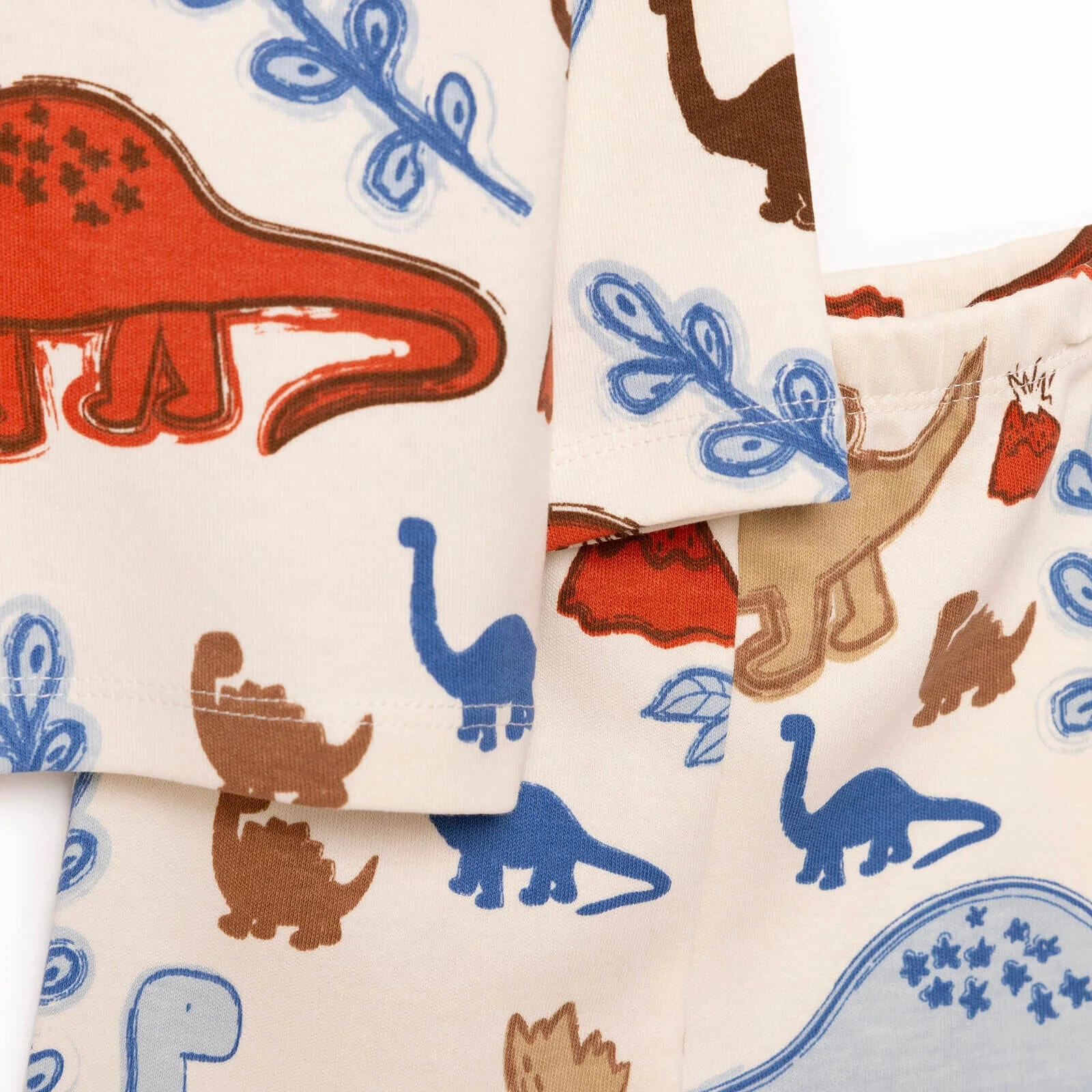 HelloBaby Baby Boy Dinasour Printed Pyjamas Set - Ecru